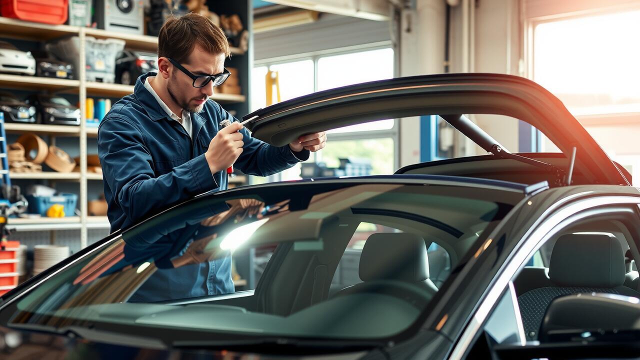 Can a crack in a sunroof be repaired?