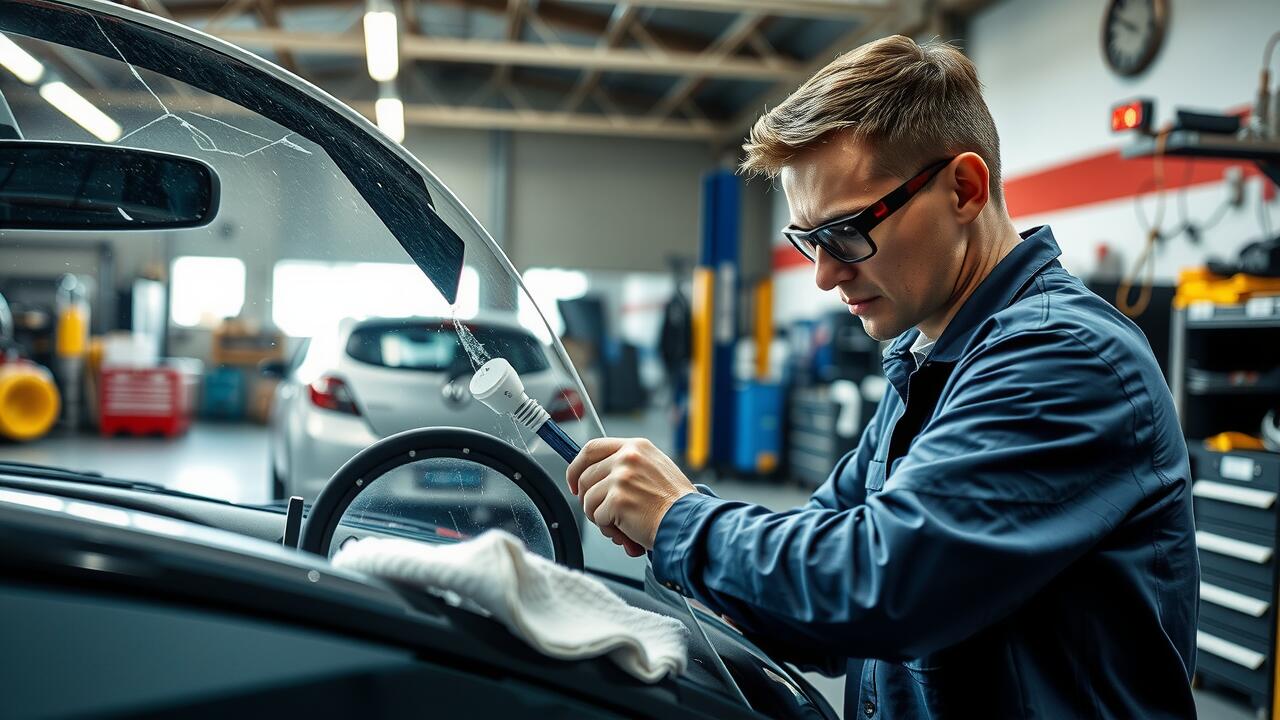 Can a crack in a windscreen be repaired?