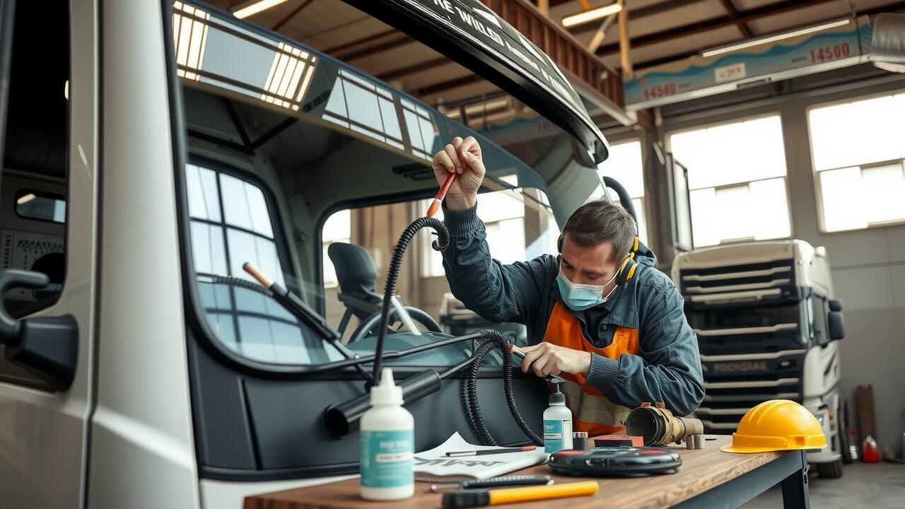 How to properly clean your truck's windscreen post-repair