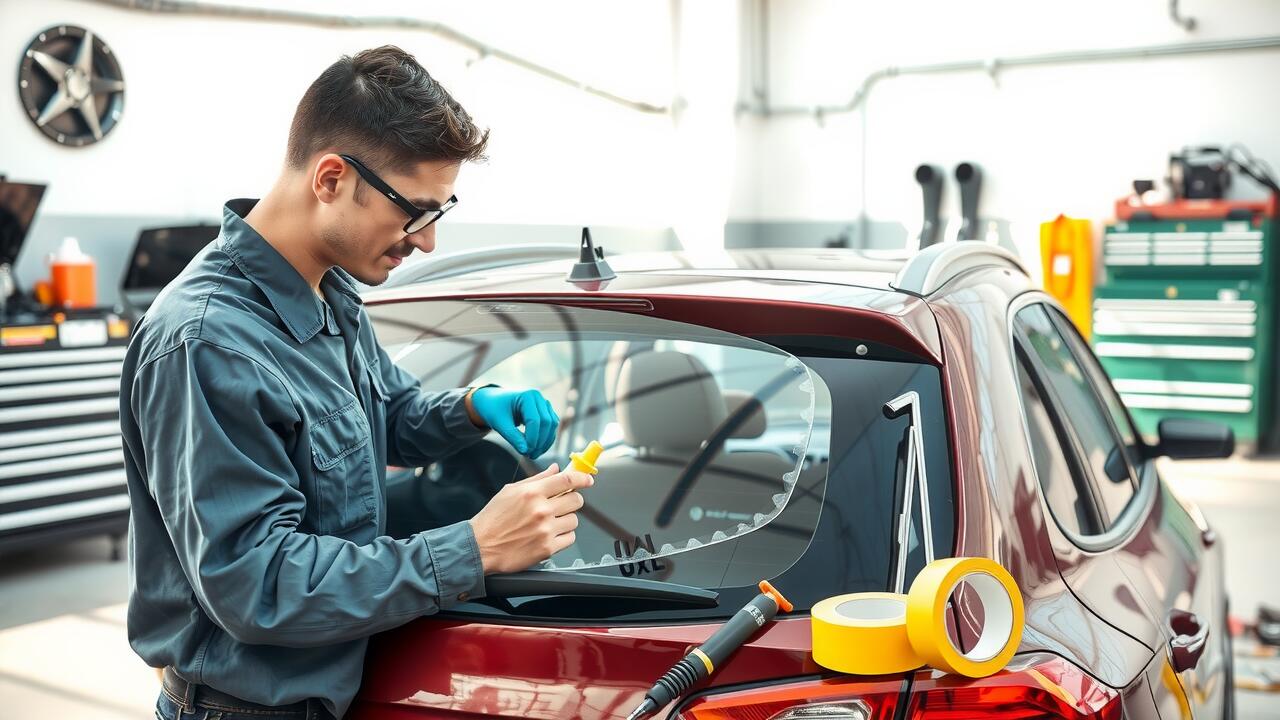 How to temporarily fix a broken back car window?