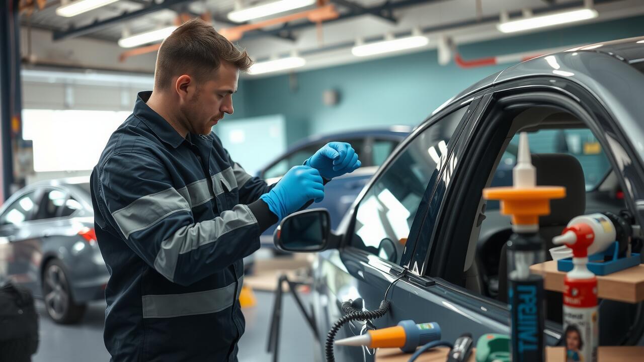 How to temporarily fix a broken car window?