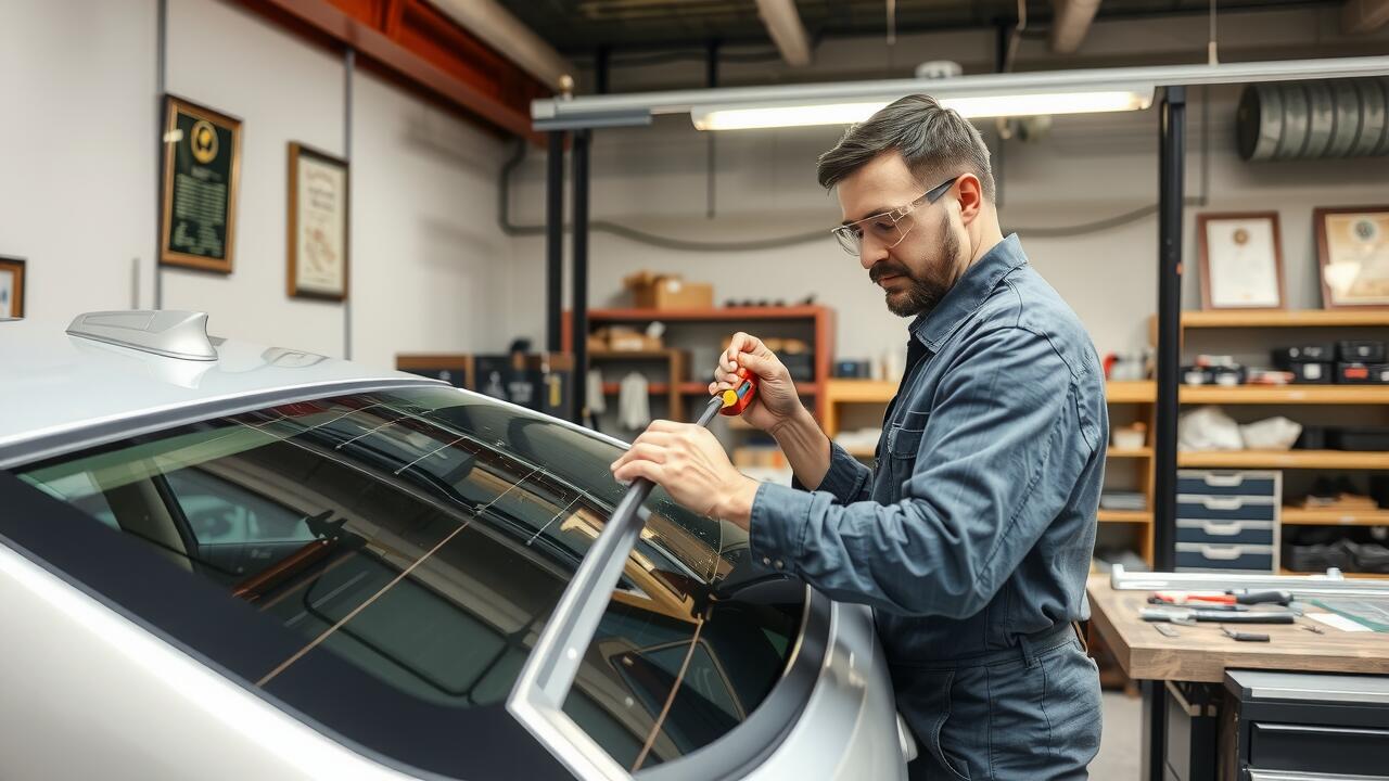 What is the back windshield of a car called?