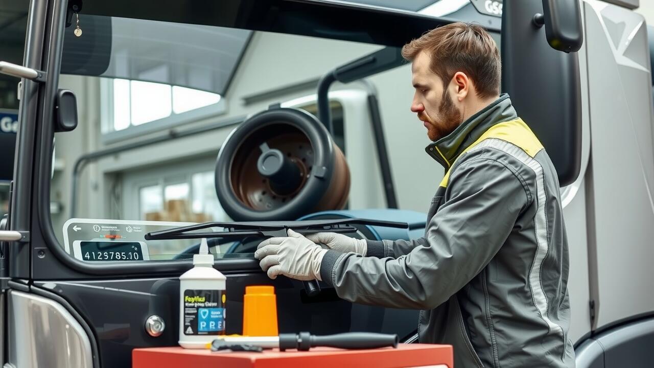 What materials are used in truck windscreen repair?