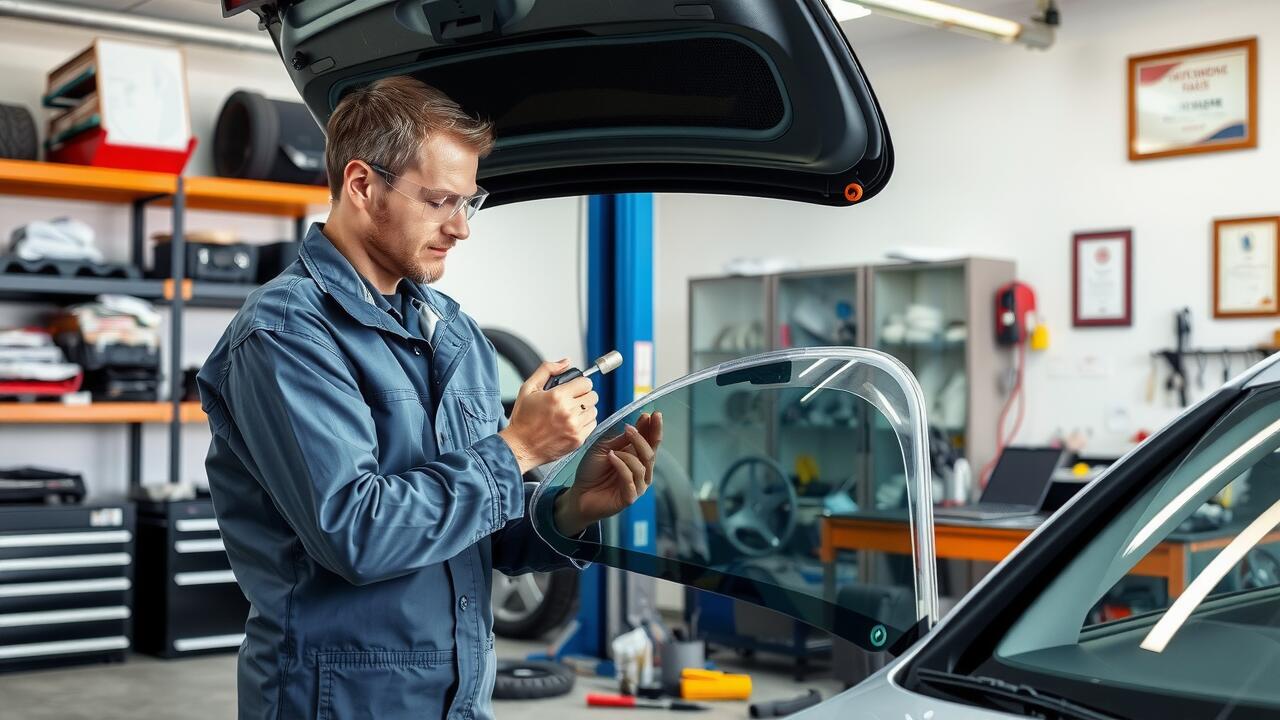 What to do if a rear window is shattered?