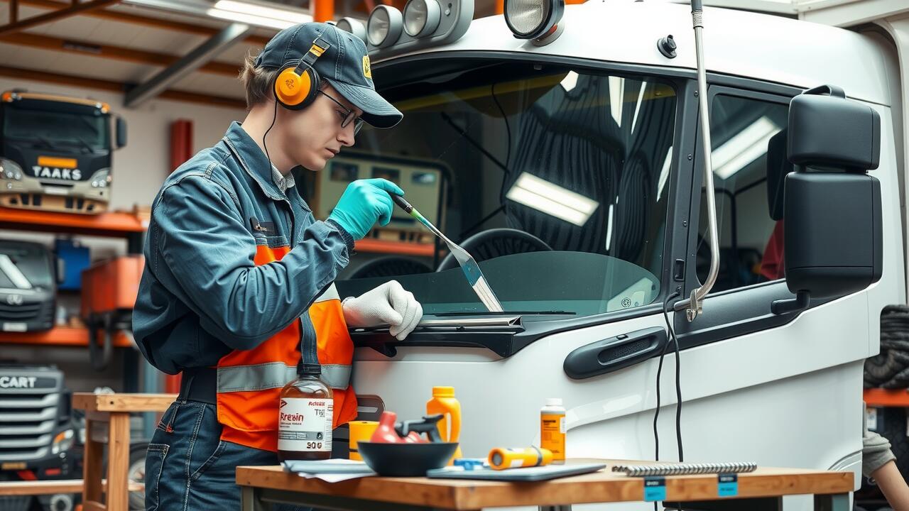 What to do if a stone hits your truck's windscreen