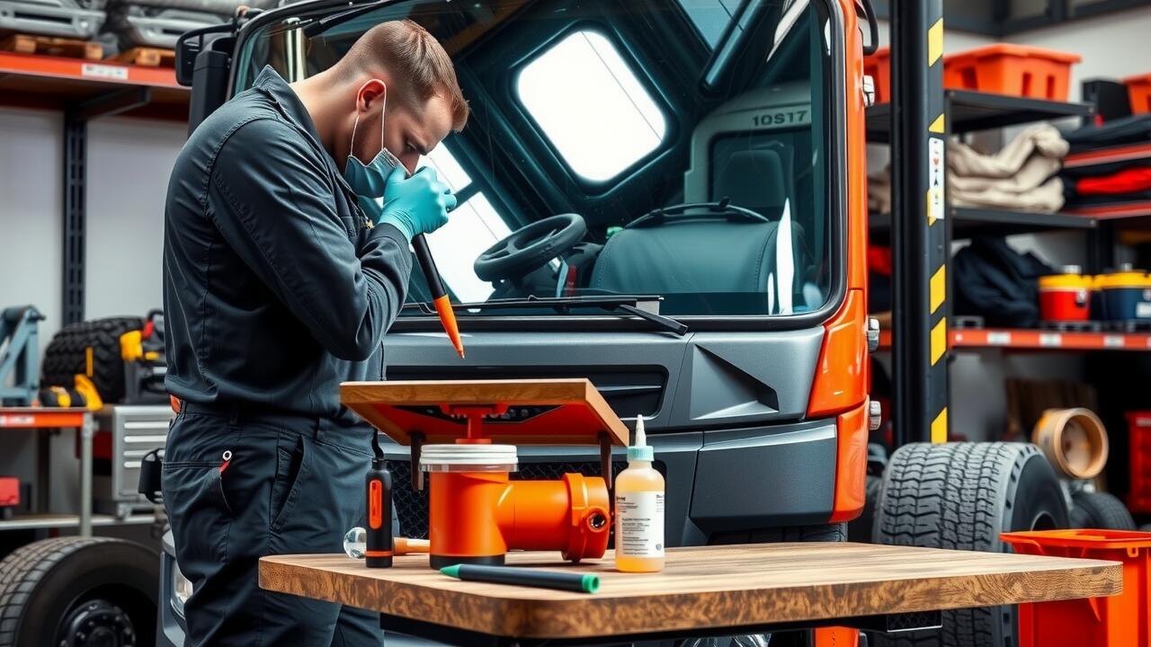 What to do if your truck windscreen has spider cracks